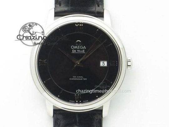0501 Functional De Ville MK 1:1 Best Edition SS White Dial On Black Leather Strap A 8260